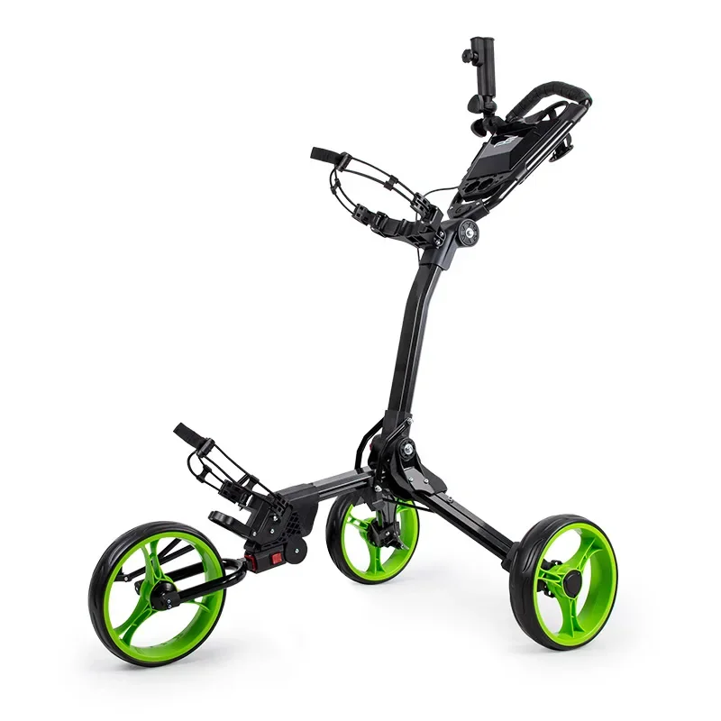 Aluminum Foldable 3 Wheel Golf Trolley Buggy for Outdoor Courts