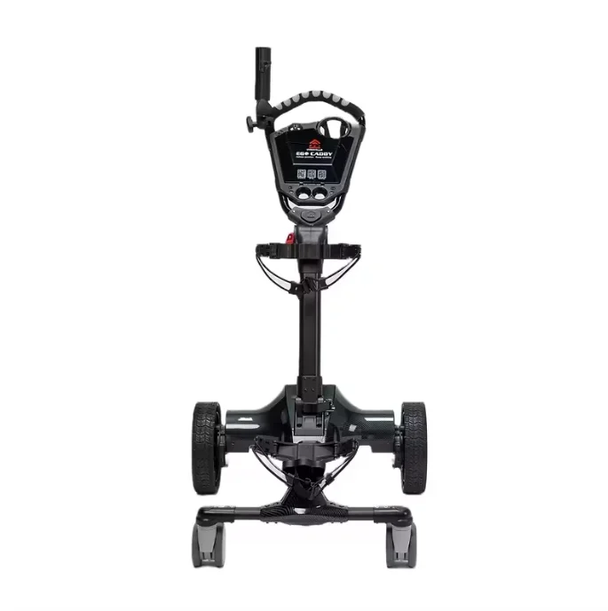 Electric Remote Control Golf Trolley - Folding Caddy for 36-45 Holes, Black Motorized Golf Bag Cart