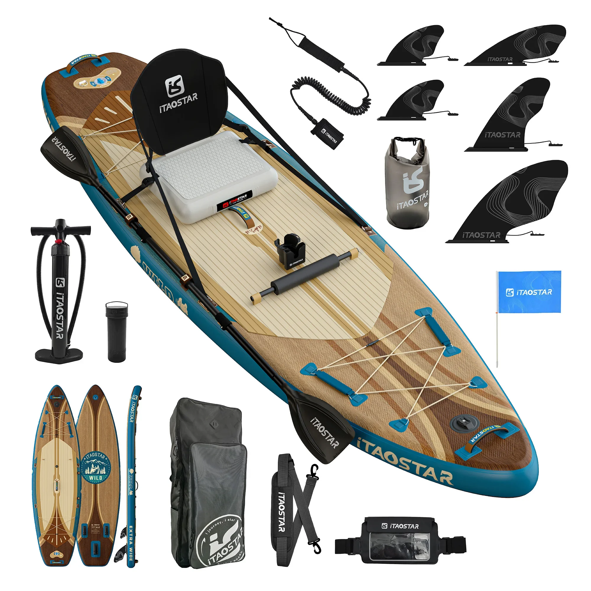 ITAOSTAR Wild W02A Inflatable Stand Up Paddle Board (SUP)