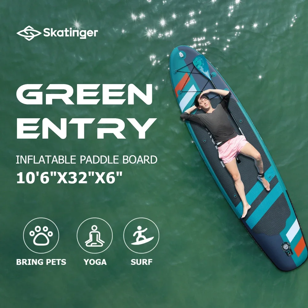 Skater 2025 Design Inflatable Stand Up Paddle Board Surf Board Paddleboard