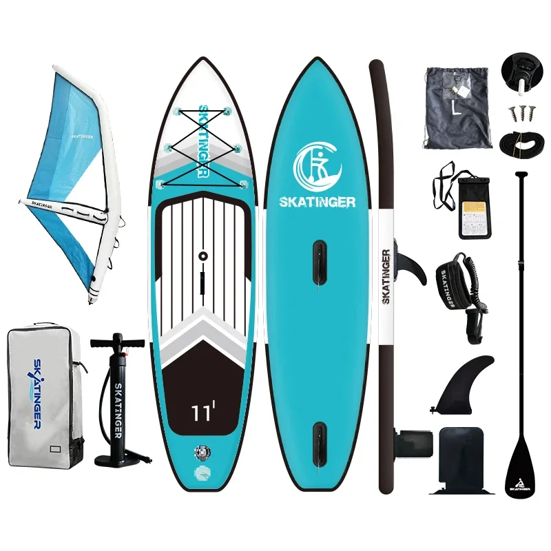 Skatinger OEM Kite Surf Wing - L Sail Kite for Windsurfing & Paddle Boarding (Offshore Waters) - PVC Dropstitch