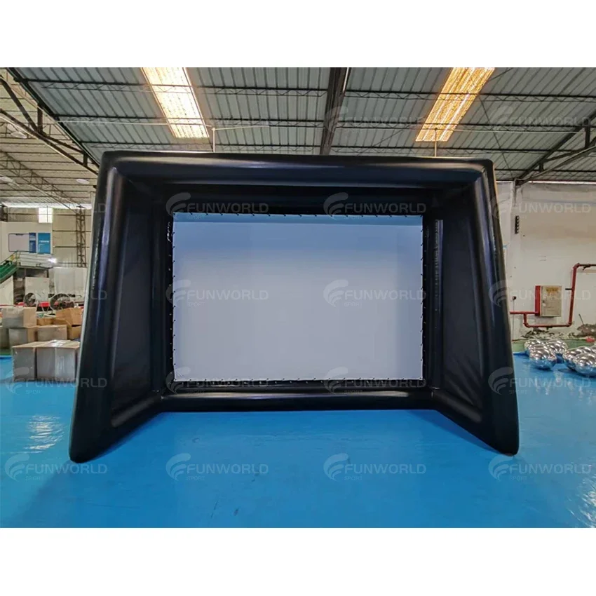 Portable Indoor/Outdoor Golf Practice Swing Simulator with Inflatable Screen for All Skill Levels