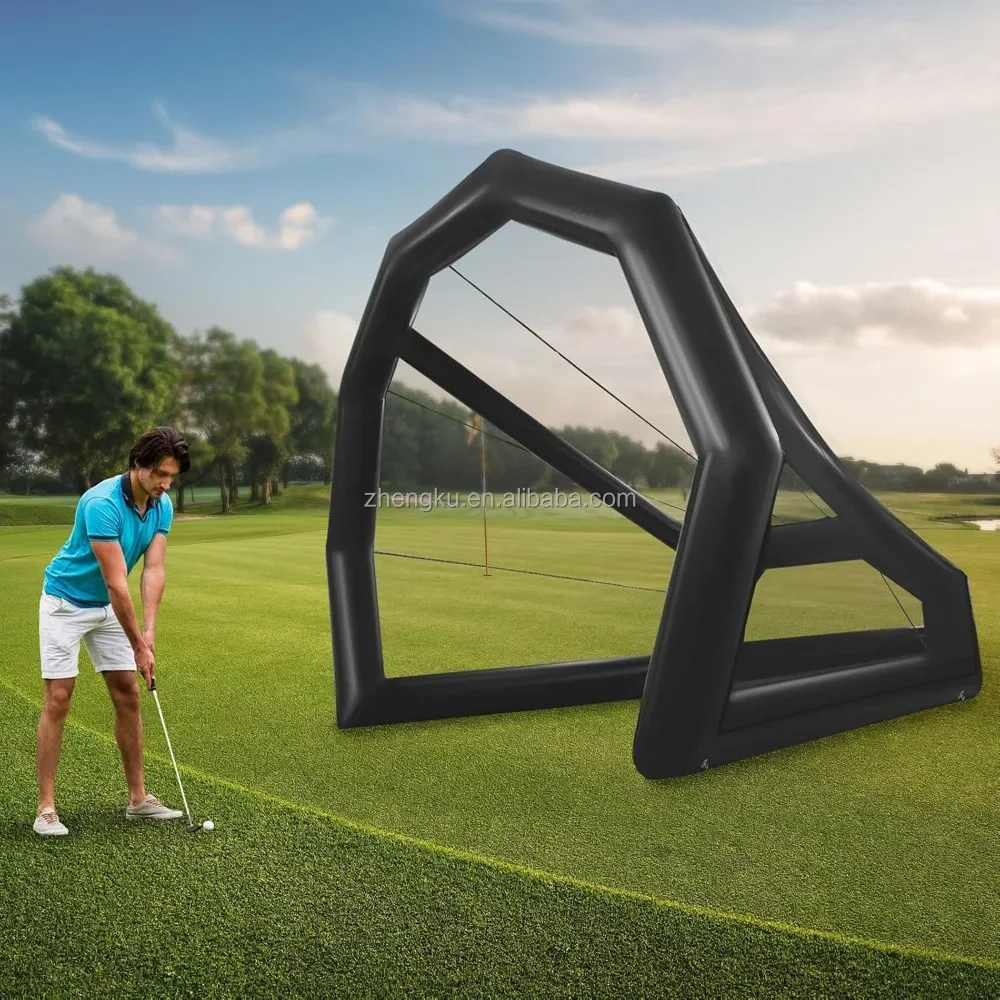Inflatable Golf Practice Swing Simulator Net Cage - Golf Hitting Net, Swing Practice Nets for Professional Golf Training
