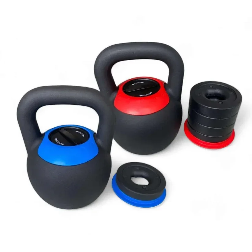 Adjustable Kettlebell 40lb/16kg/24kg 5-in-1 Cast Iron Kettlebell & Dumbbell Set