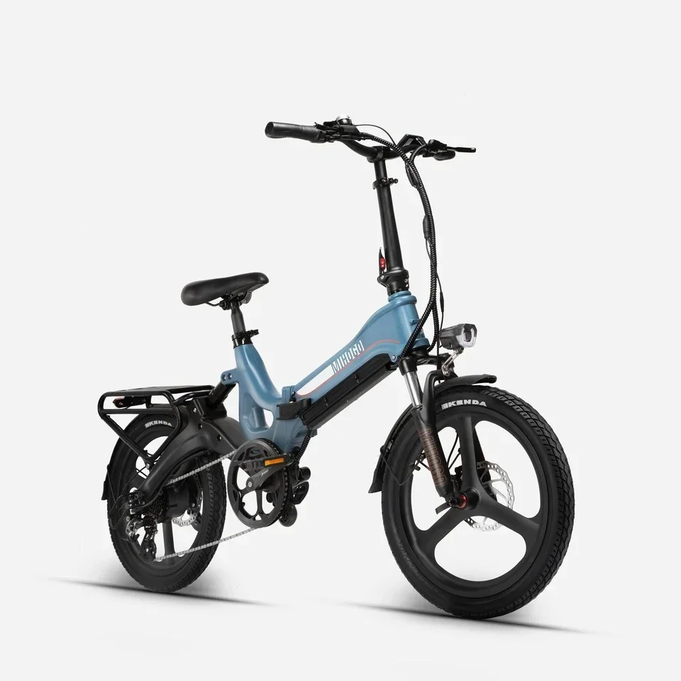 MIHOGO RX Adult Electric Bicycle - 500W, 48V 10AH Battery, Aluminum Frame, Fat 20" Tires, Folding Electric City Bike
