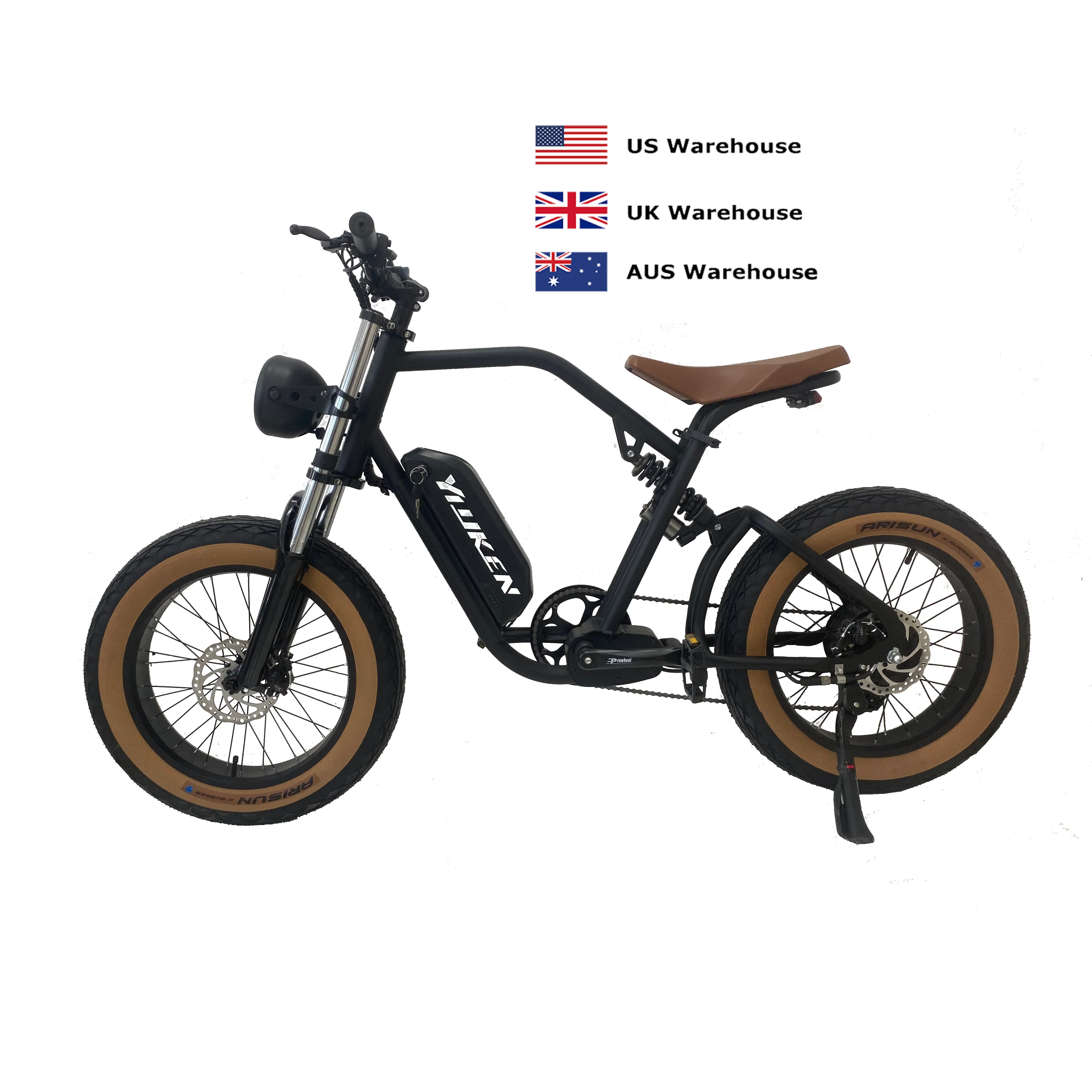 Yuken Factory Fat Tire Electric Bicycle (E-Bike) - Wholesale Pricing