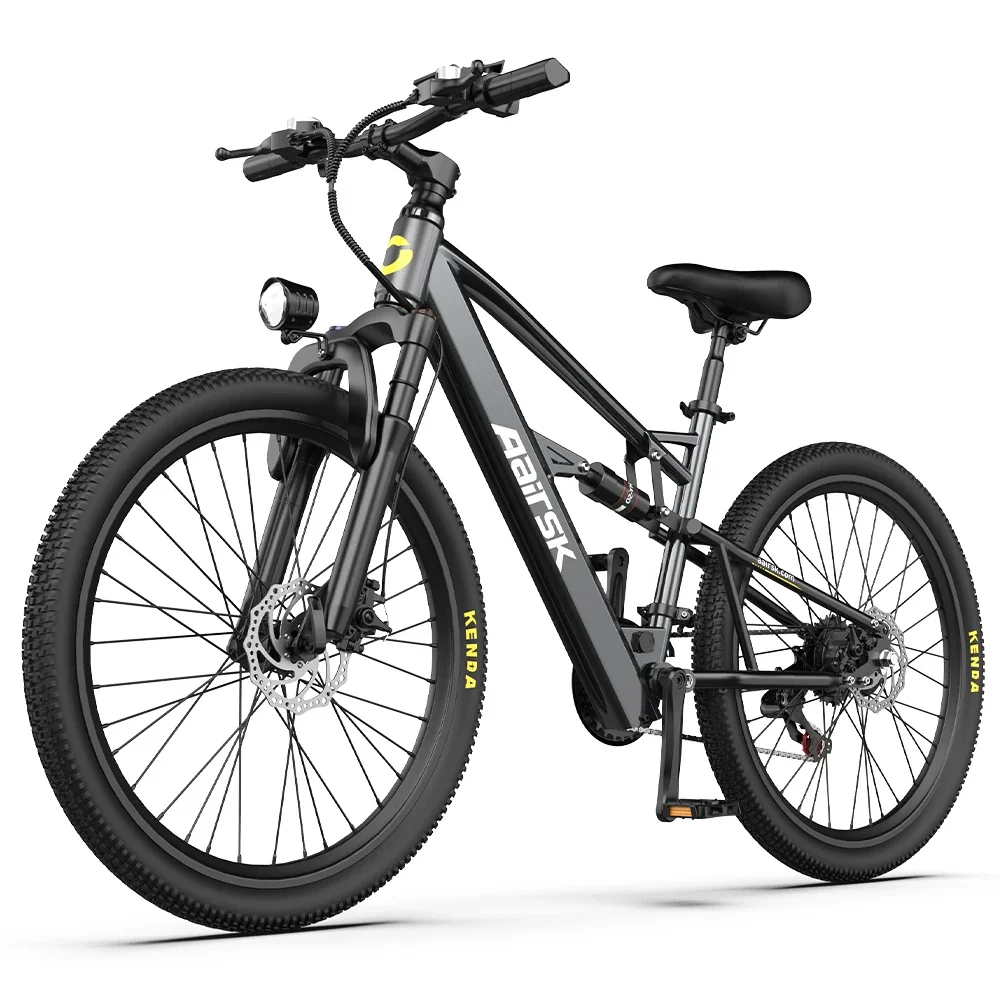 Factory Direct Sale 36V 13Ah Electric Bike, 26" Shimano 21-Speed Dual Suspension City Bike