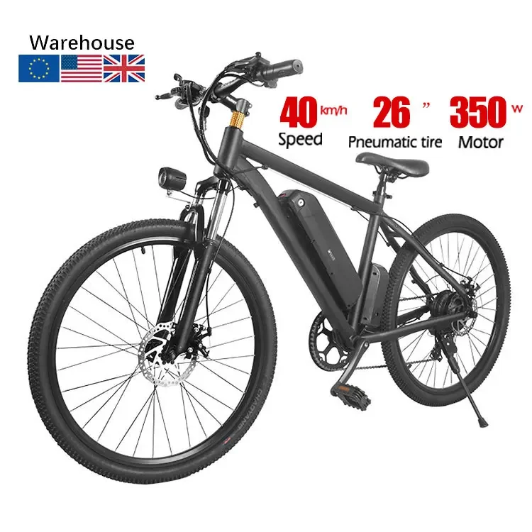 Electric Bike 26" - MK010 48V 350W Motor, 7-Speed, EU/US Warehouse Shipping hybrid bicycle for adults