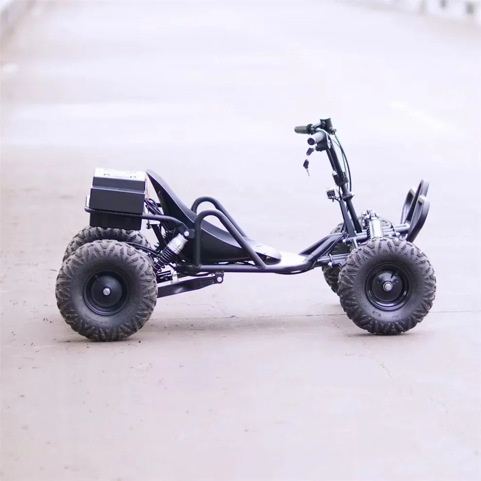 Mini Off-Road Electric Go Kart - 500W 48V 12Ah for Adults & Kids