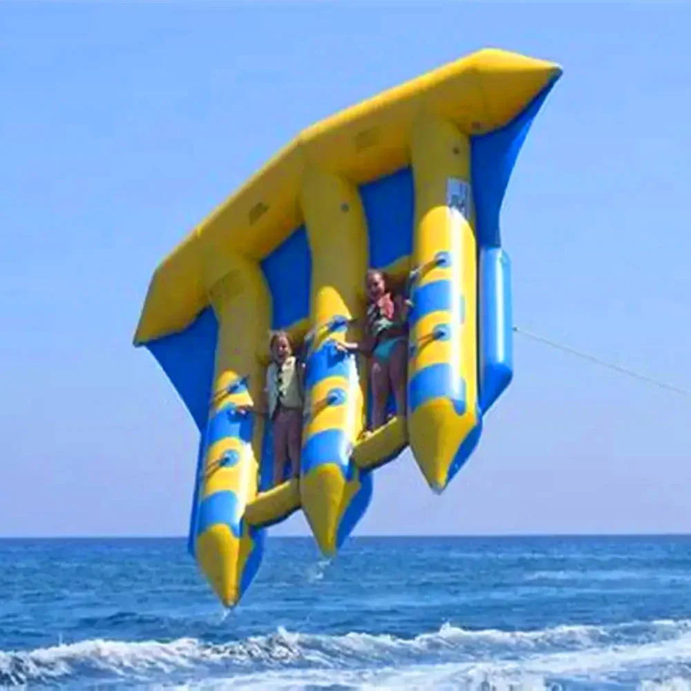 Inflatable Flying Banana Boat Towable - 6-8 Person Water Sled