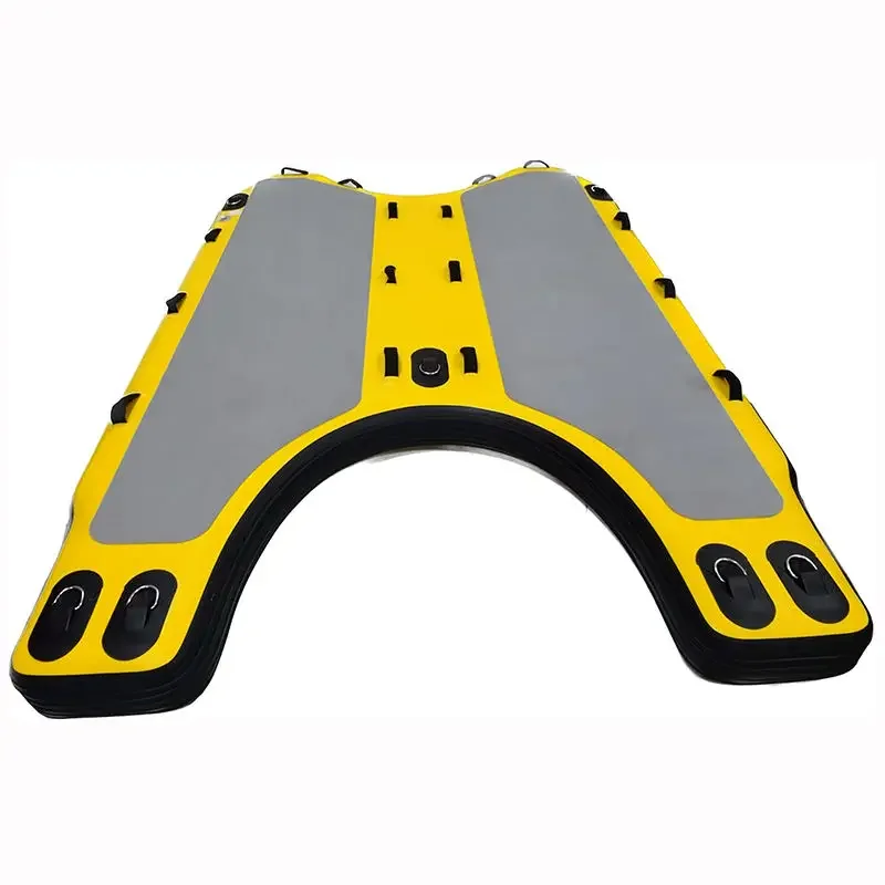 Design Factory Outlet DWF Air Tight Inflatable Rescue Sled - Portable Large Sled with Anti-Slip EVA for Boats