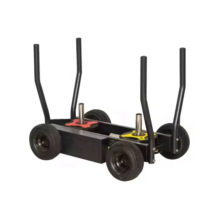 Fitness Bodybuilding Weight Push Sled with Strong Tank Wheels