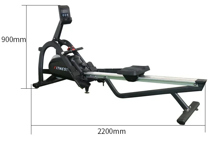 Commercial Fitness Magnetic Rower Exercise Machine - Foldable Rowing Machine with Monitor