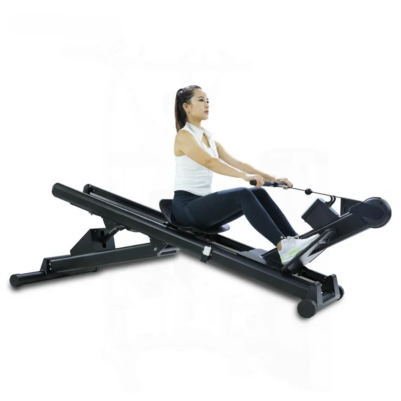 Adjustable Slope Electric Self-Weight Rowing Machine: Professional Shoulder & Limb Shaping Workout for Back Training