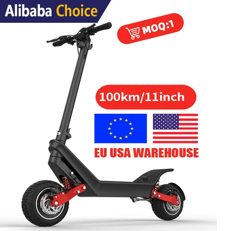 X10 Fast Electric Off-Road Scooter with Suspension, Dual Motors & Removable 11 Inch Battery