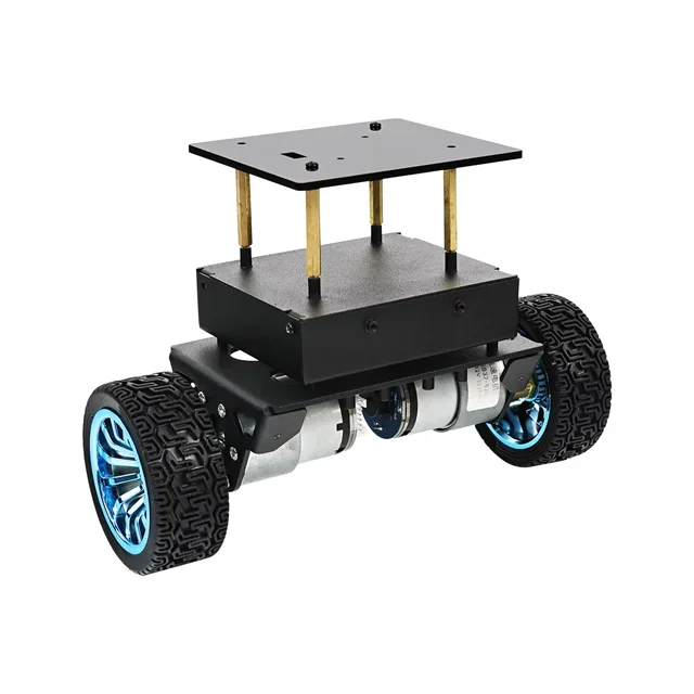 Yahboom Robot Chassis Kit 2WD High Configuration STEM Educational Toy & DIY Electronics Set with DC Motors for STM32 Self-Balancing Car