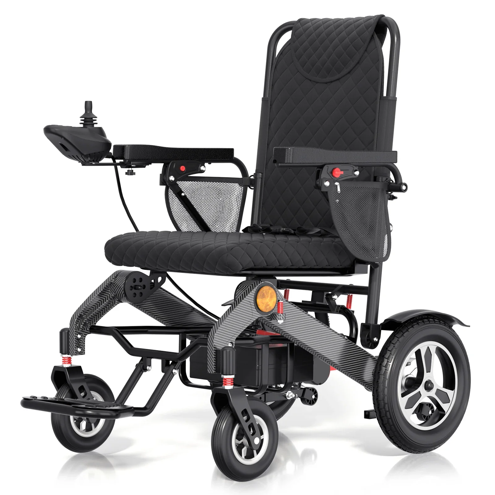 Folding Ultra-Light Electric Power Wheelchair for Adults and Seniors - Motorized with Accessories