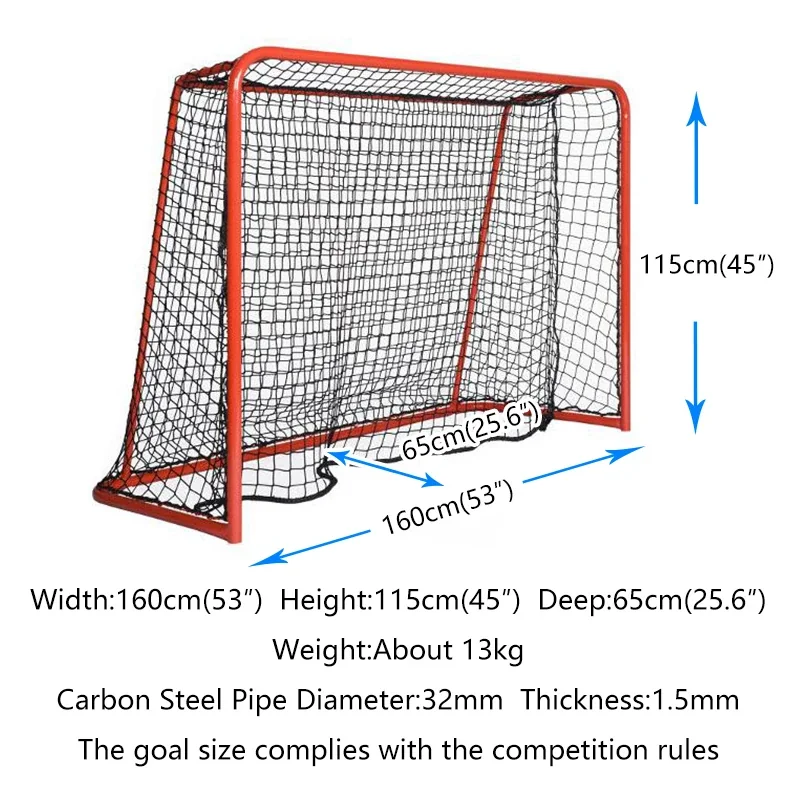 High Quality Game Sports Competition Training Unihockey/Floorball Steel Goal (Assembled, 160cmx115cm) Wholesale