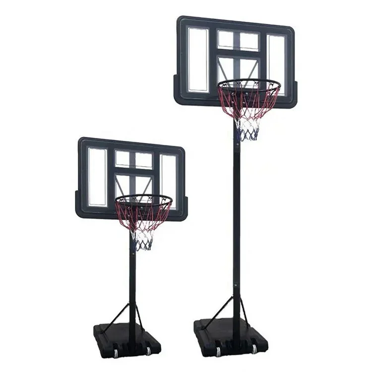 Adjustable Height 10ft Portable Basketball Stand, 43" x 29" Backboard for Kids, Youth & Adults