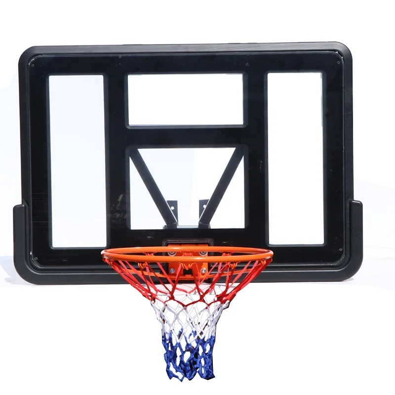 Professional Portable Wall-Mounted Basketball Hoop Stand with PVC Backboard - Adults & Kids
