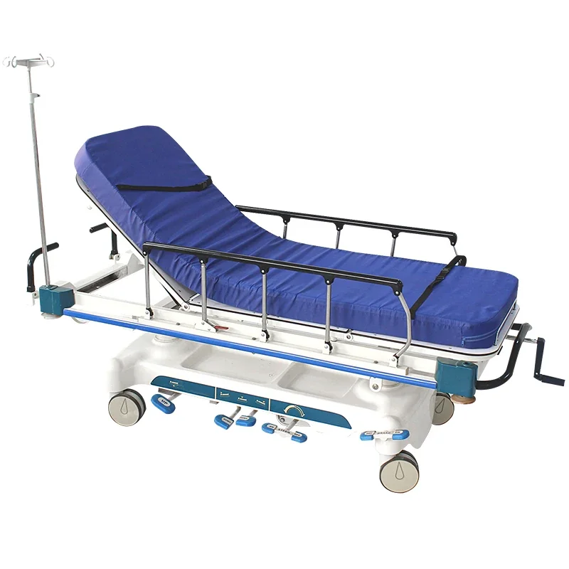 Deluxe Manual Emergency Stretcher - Hospital & Ambulance Use - ICU Room Transport