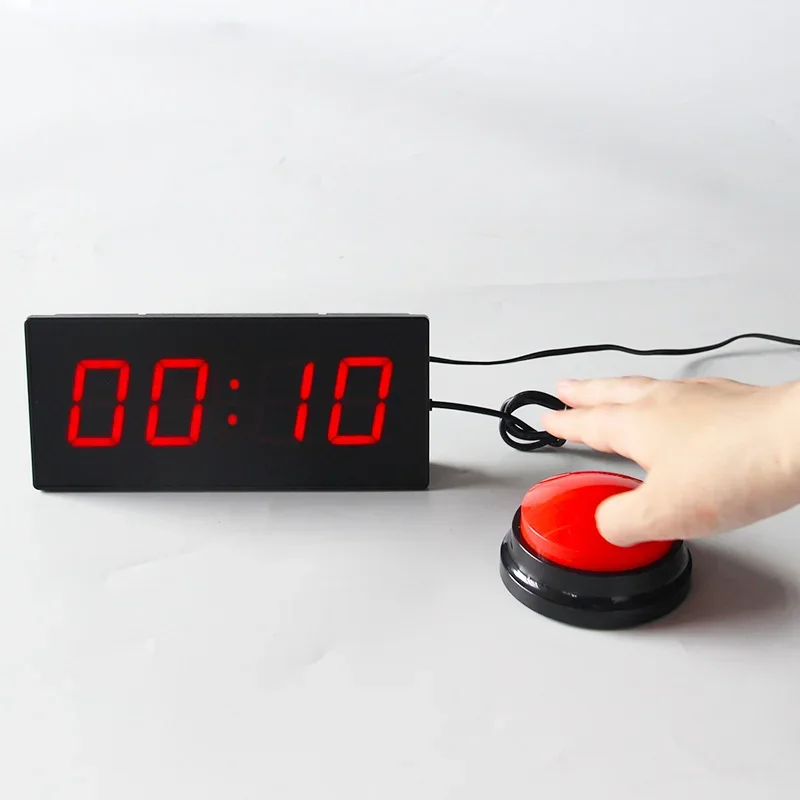 CHEETIE CP01 4-Digit LED Stopwatch with 10-Second Timer and Button