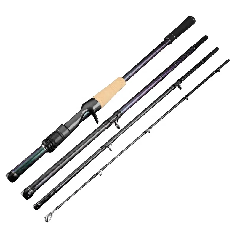 Lurekiller Portable Spinning & Casting Fishing Rod - Fuji Rings, Freshwater/Saltwater, Bass, Travel Rod