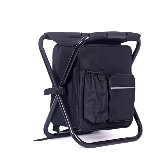 Customizable Logo Folding Ice Pack Chair & Portable Backpack Stool - Outdoor Use, Ideal for Fishing