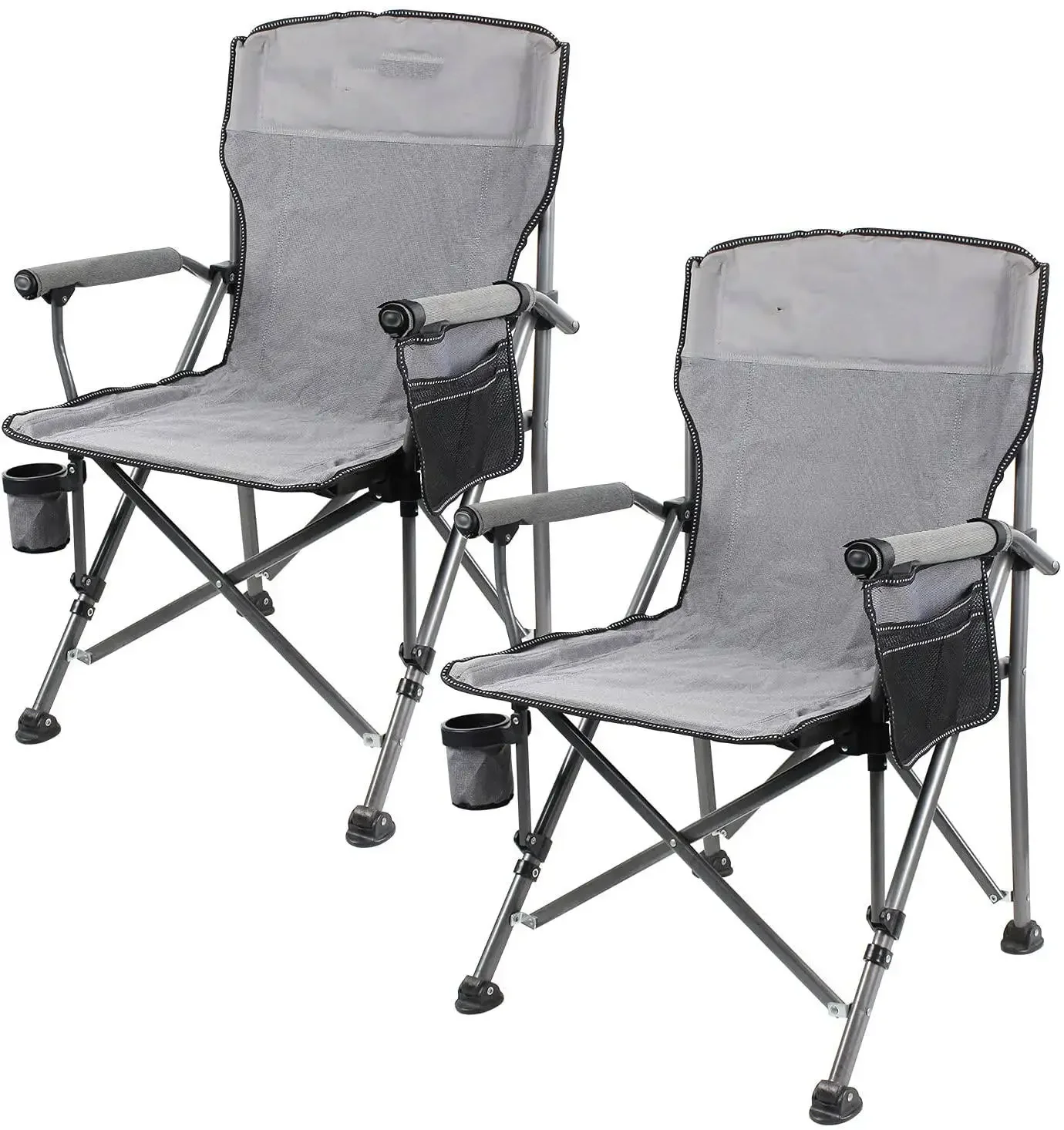 DrunkenXp Hot High-Quality Stainless Steel Folding Camping Chair - Metal Outdoor Fishing Chair