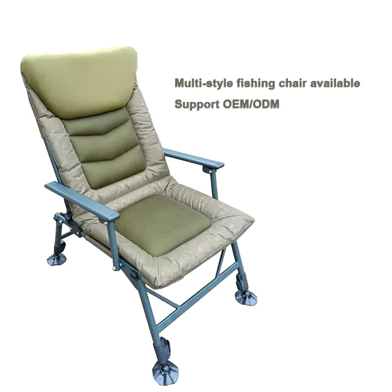 Luxury Adjustable Collapsible Portable Folding Recliner Chair for Camping, Garden, Beach & Fishing
