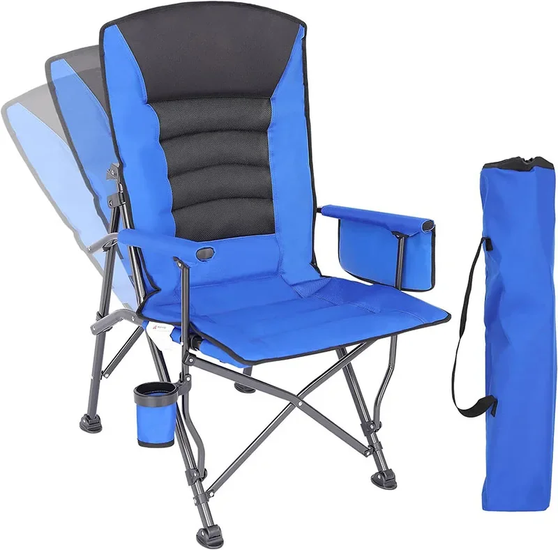 Adjustable Travel Backrest Folding Kamp Sandalyesi Beach Recliner Chair