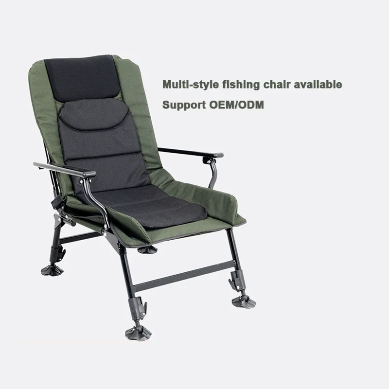 Adjustable & Collapsible Portable Folding Recliner Chair - Camping, Garden, Beach & Fishing