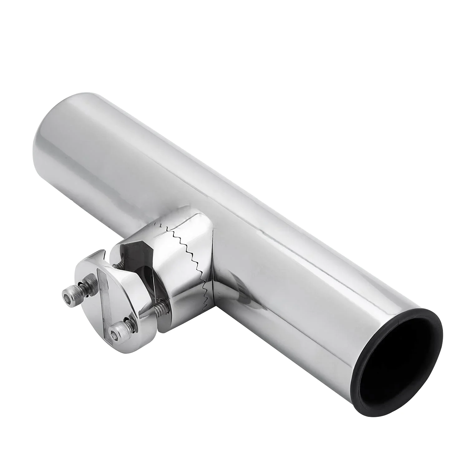 Alastin Brand Adjustable Stainless Steel Fishing Rod Holder - High Mirror Polished Finish