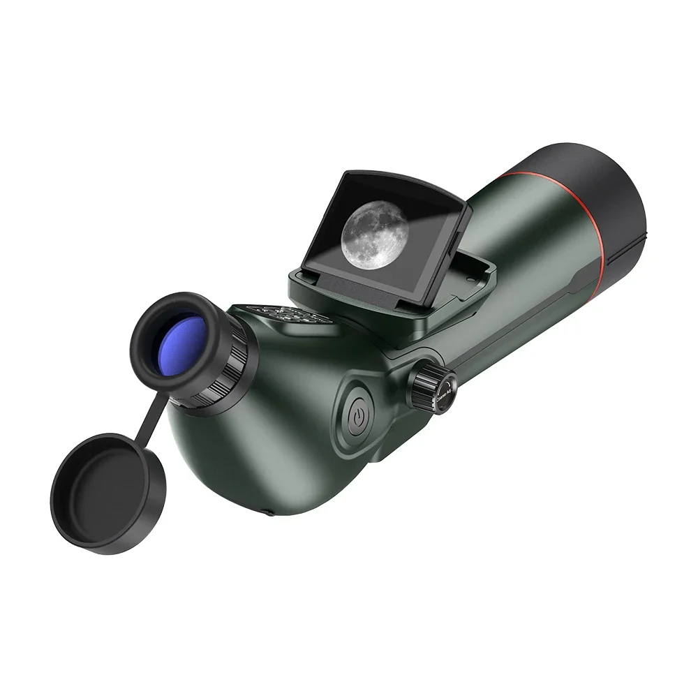 SPX5-80 350x Optical Zoom Astronomy Telescope: 4K Video, Night Vision, Reflector Telescope for Moon & Bird Watching