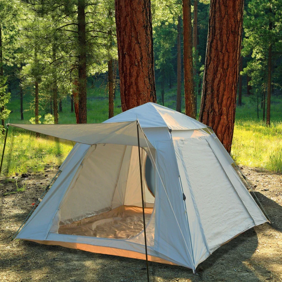 Large Space 5-8 Person Automatic Waterproof Camping Tent - Outdoor Adventure Stretchable Design