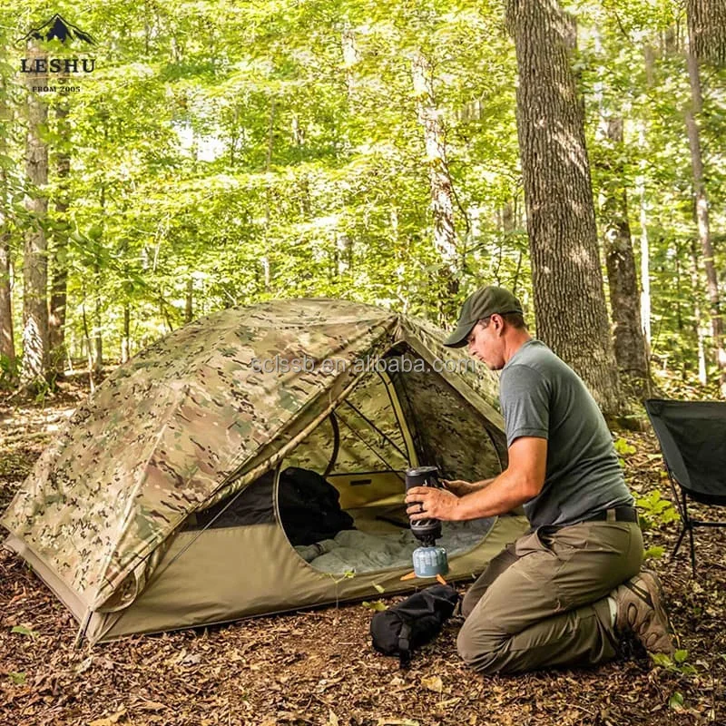 Customizable Waterproof Camouflage Hiking Tent - Oxford Fabric