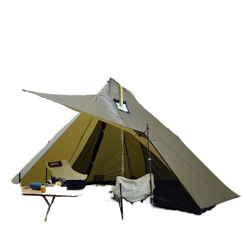 Ultralight Waterproof Double Door Pyramid Camping Tent