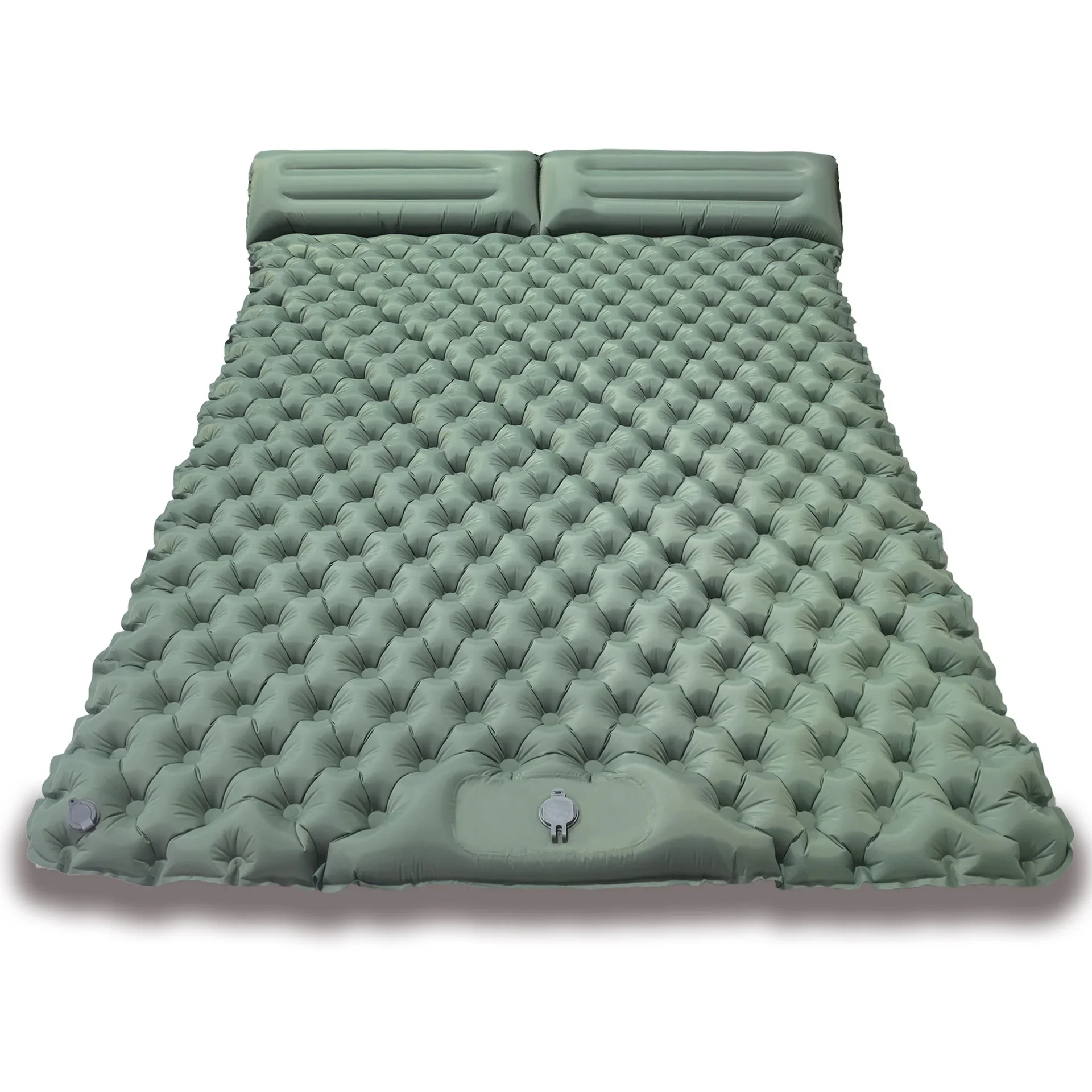 Lightweight Double Foot Pump Inflatable Camping Mat - Wide Outdoor Bed with Moisture-Proof Feature