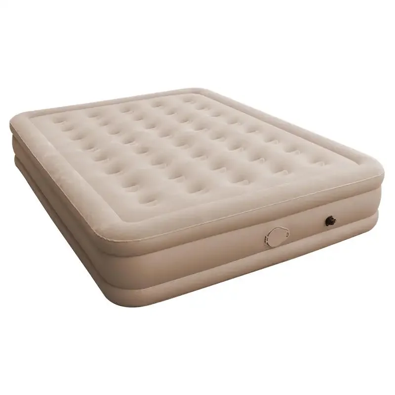 Portable Thickened Flocking Inflatable Mattress for Camping and Home Use - [Model Number]