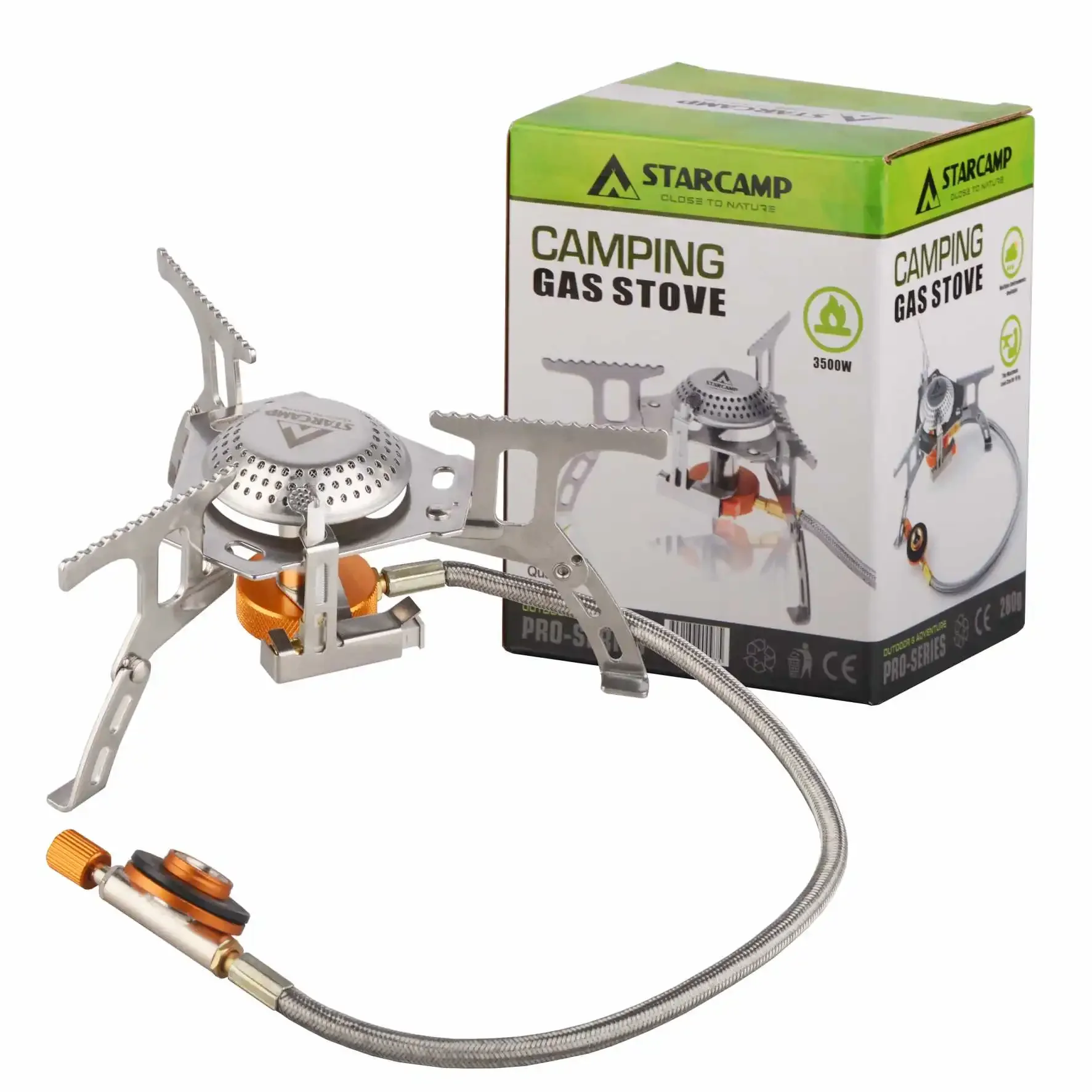 STARCAMP Outdoor Gas Stove - Portable Folding Electric Stove for Camping & Hiking (3500W)