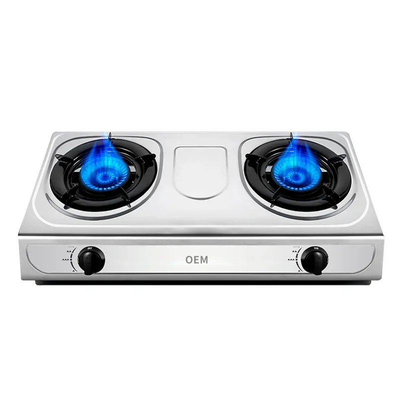Dual Burner Stainless Steel Portable Gas Stove - CCC Certified - Easy Install Cooktop for RV, Apartments & Camping