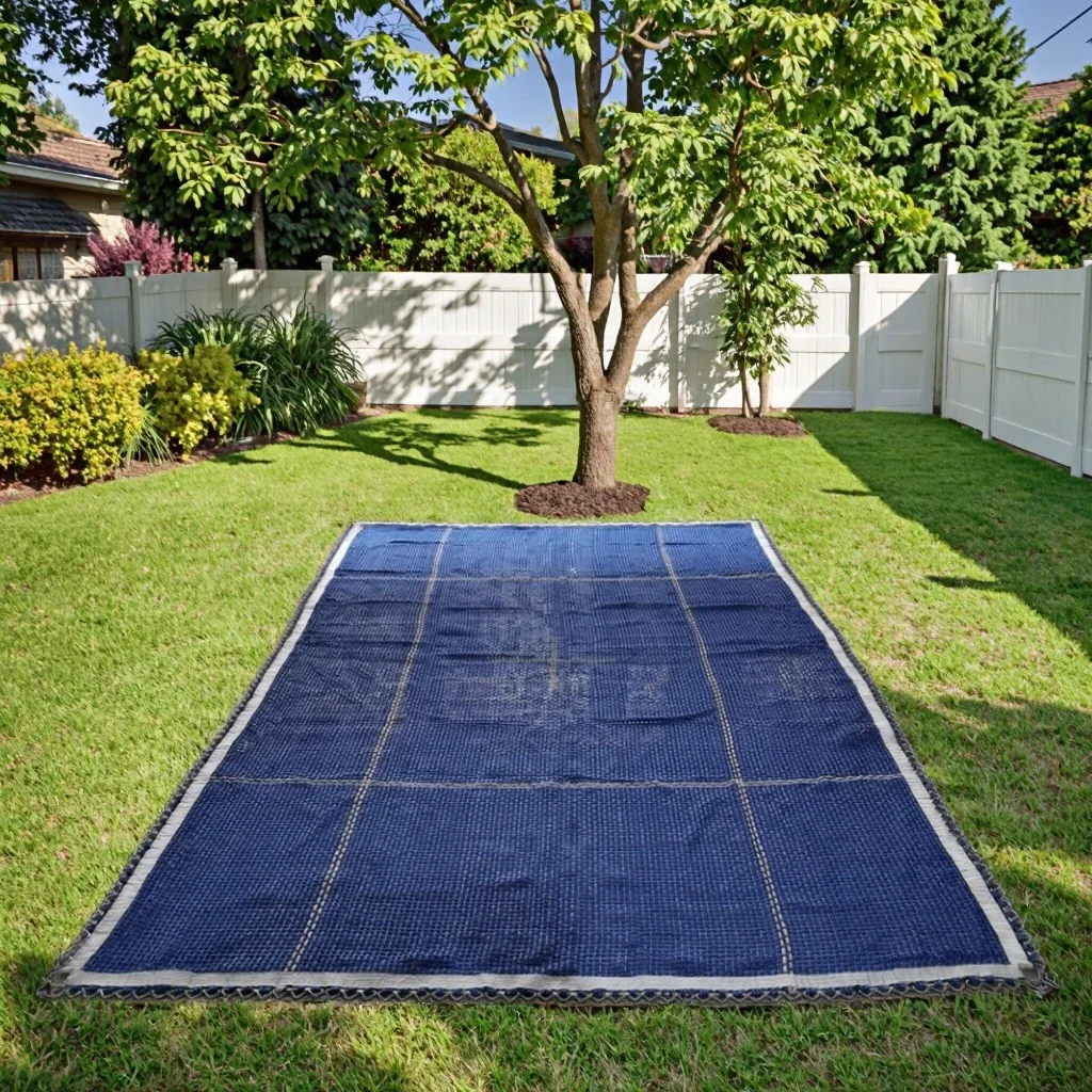 Professional Gymnastic Trampoline Mat: Jumping Fabric & Mesh for Outdoor Use