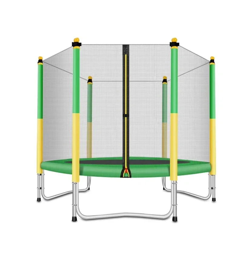 Customized Indoor/Outdoor Round Trampoline Park - Mini Jump Bed for Kids Fitness and Gymnastics (Safety Features Included)