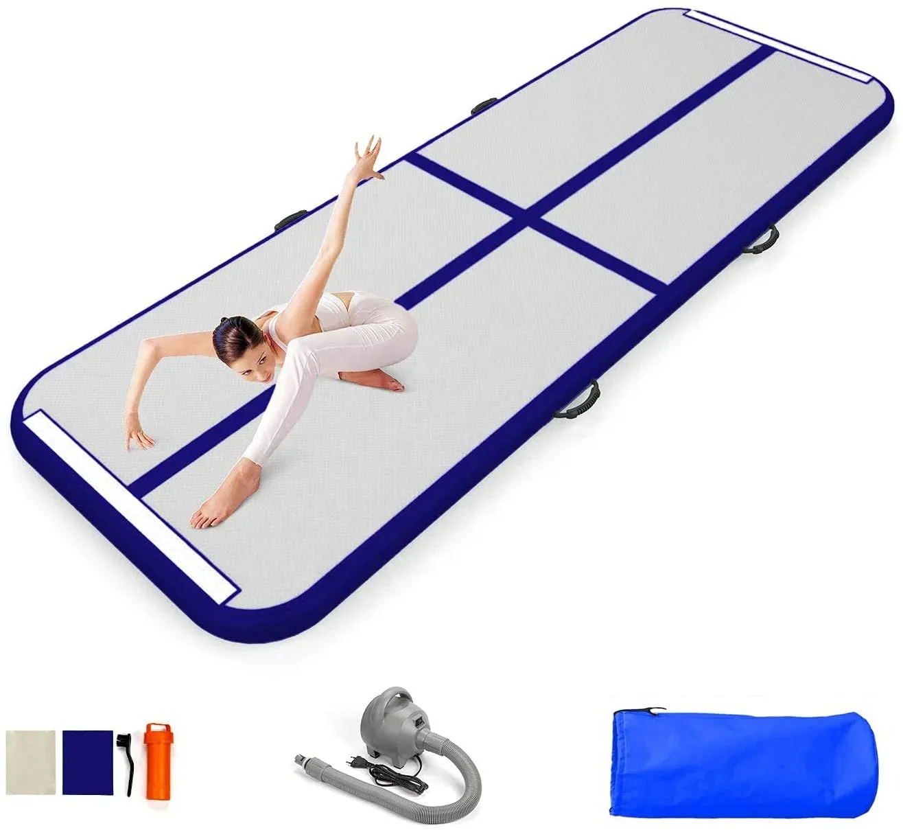 Air Board Home Tumbling Mat: Inflatable Air Track Airblock for Gymnastics