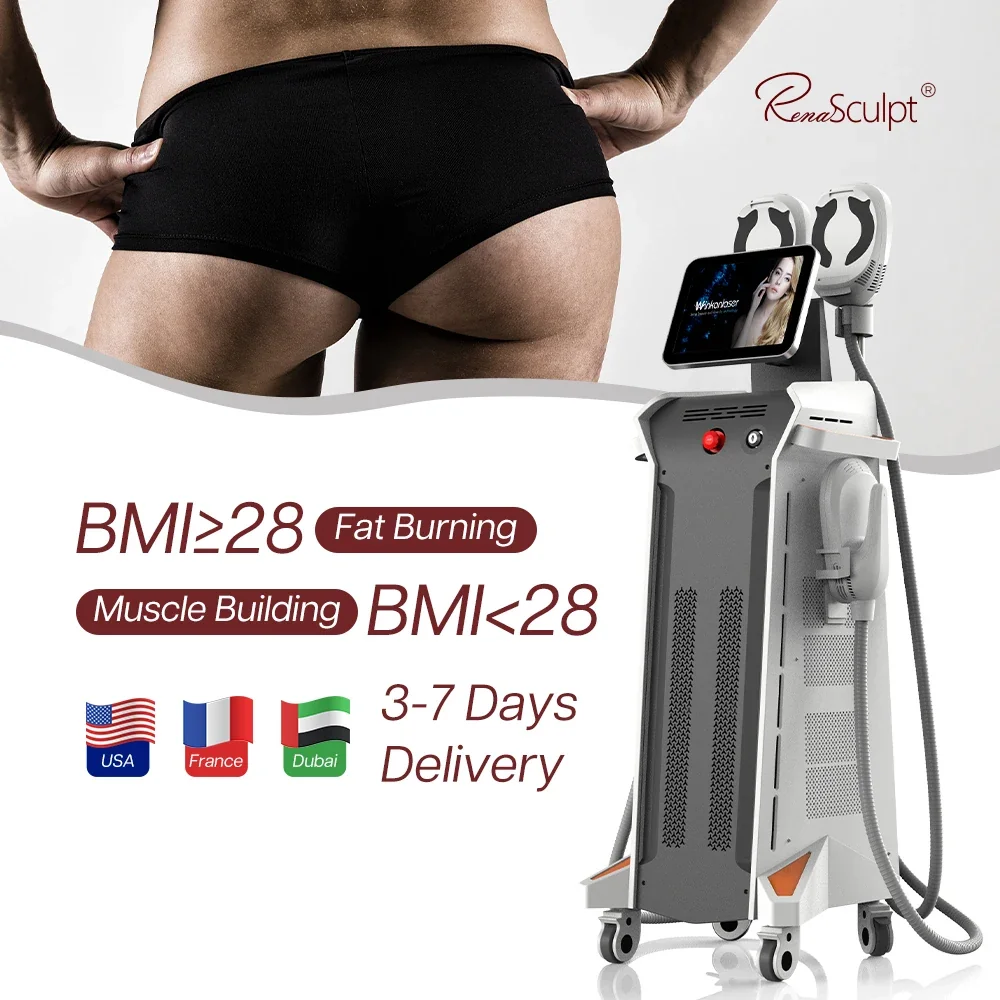 Renasculpt EMS RF Neo 4 Handle 15 Tesla Muscle Stimulator EMS Machine with EMS Pelvic Floor Chair