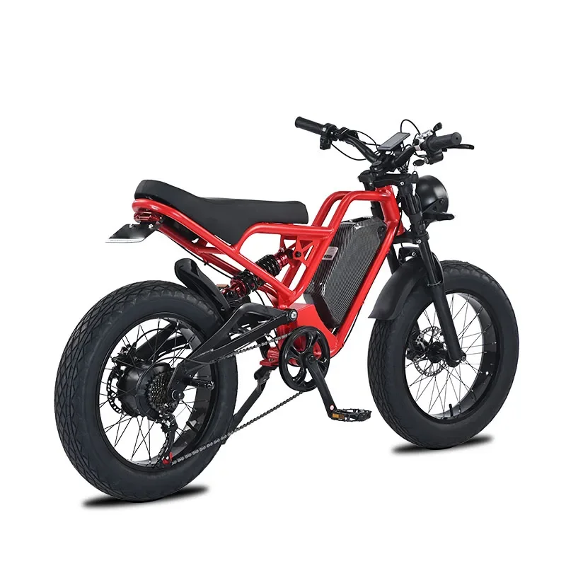 High Power 45km/h Electric Mountain Bike for Adults - 1500W/750W, 48V, 7-Speed, Smart Electronic Fat Tire E-Bike