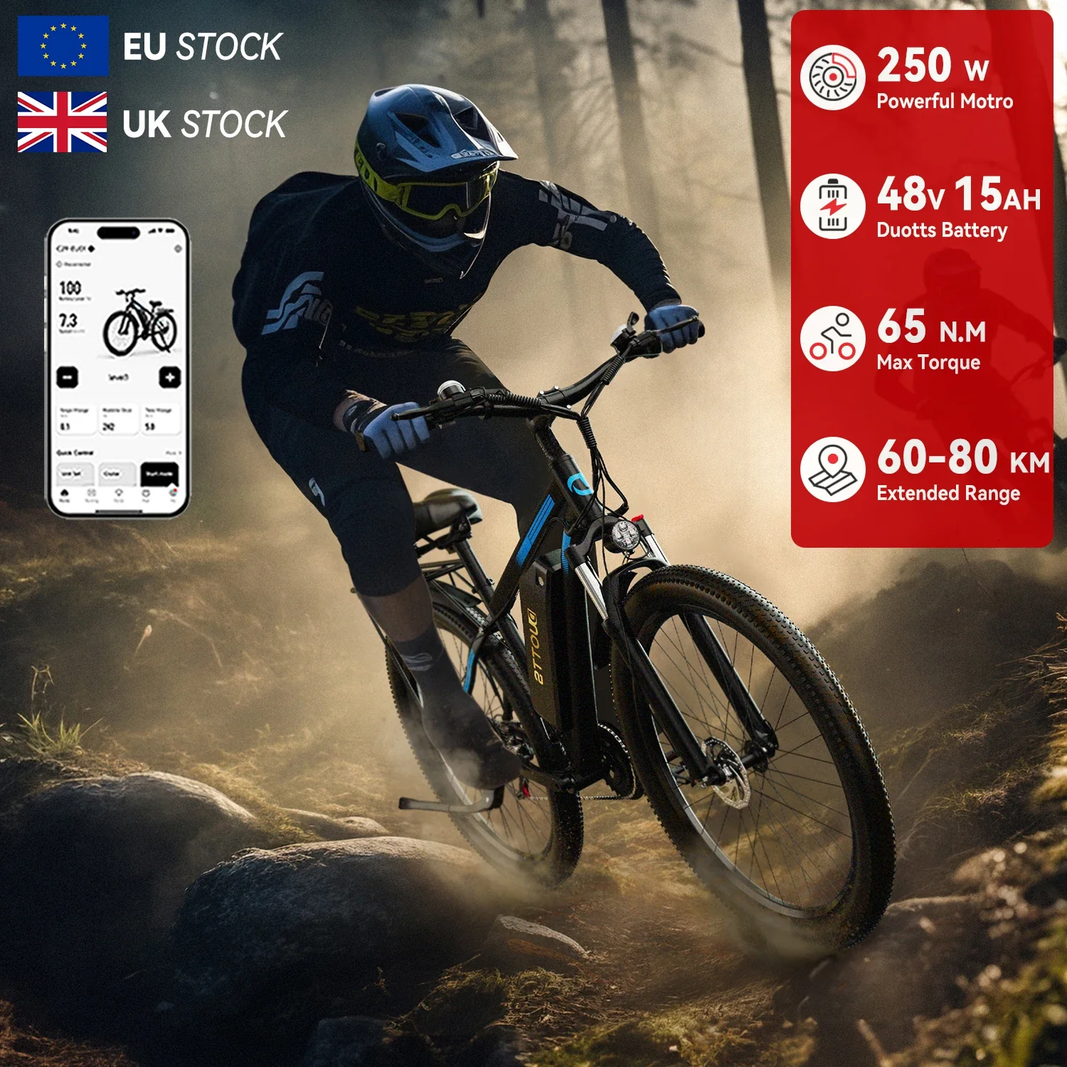 Duotts C29 Pro Electric Hybrid/Mountain E-Bike (48V 15AH) EU/UK Stock