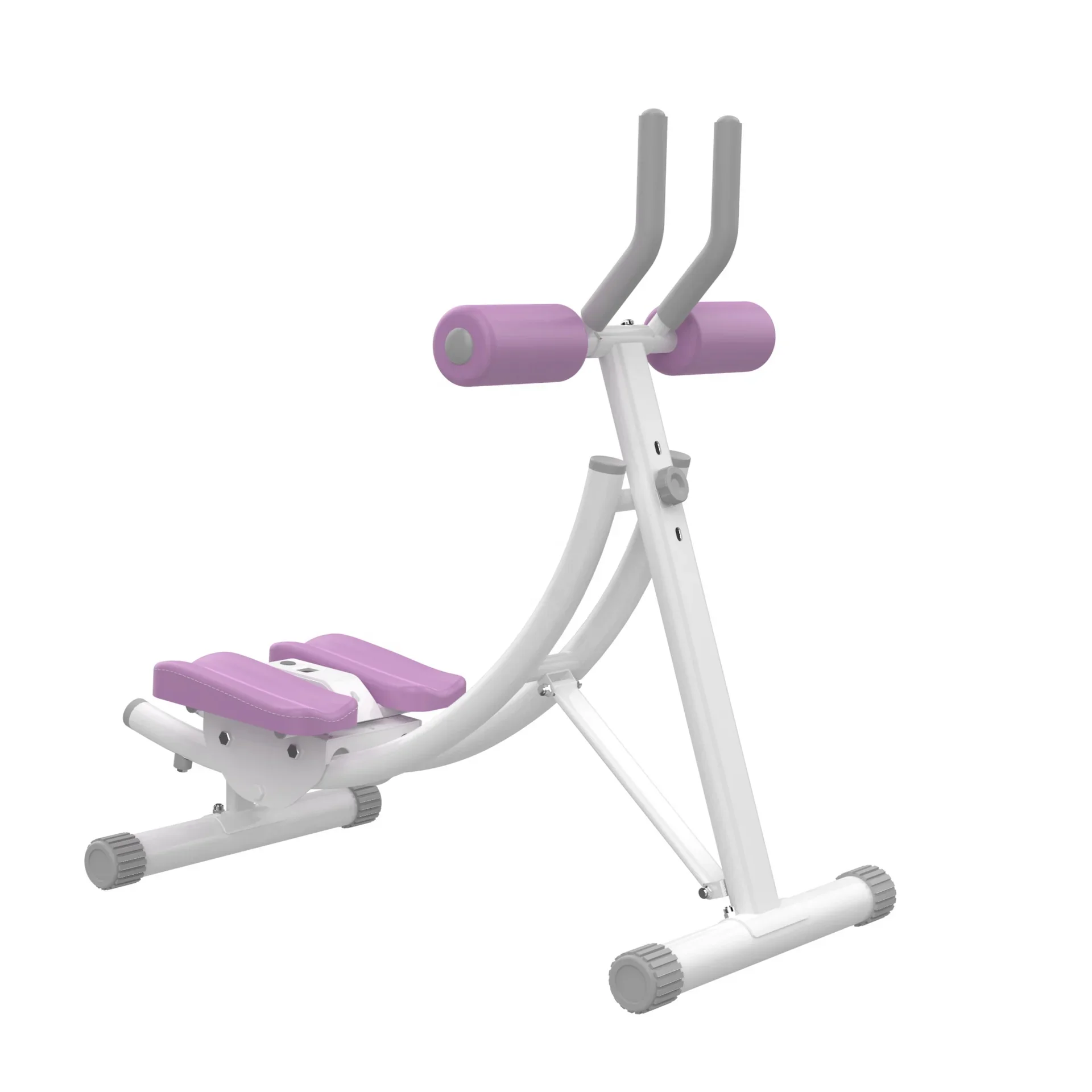 CHENGMO SPORTS Foldable AB Cruncher & Belly Roll Machine - Rotatable Abcoaster for Abdominal Workouts