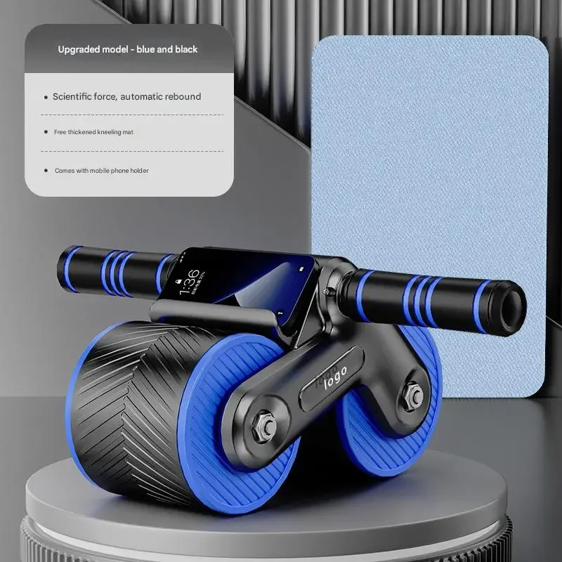 Abdominal Wheel Automatic Rebound AB Muscle Roller Home Fitness Equipment