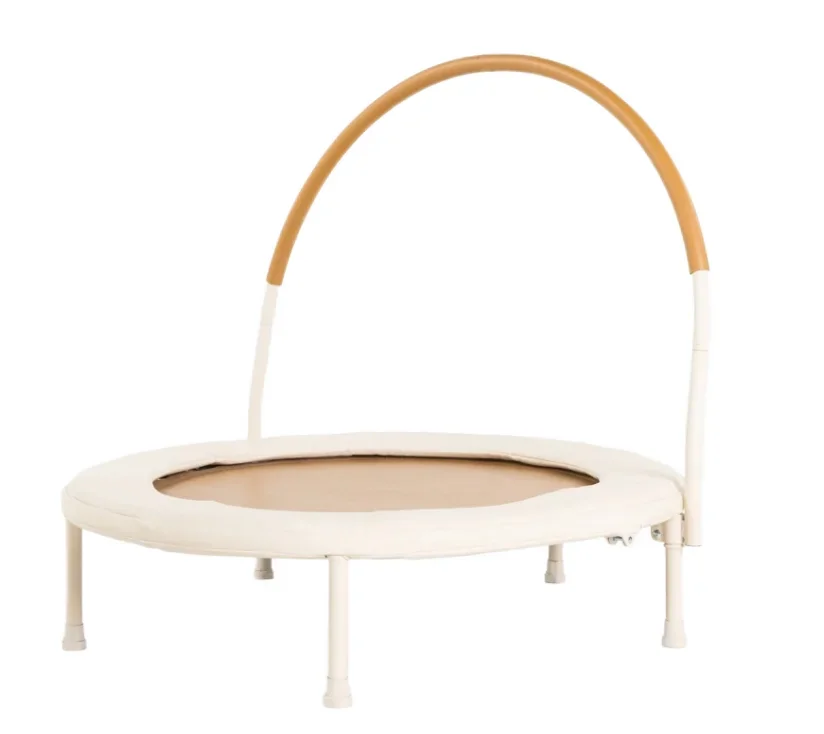 36-Inch Indoor Folding Fitness Trampoline: Home Gymnastic Mini Exercise Rebounder with PVC/PP Material